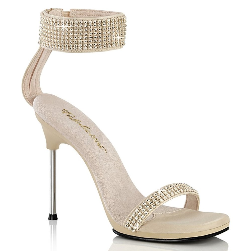 Pleaser Shoes Fabulicious Chic 40 Tan Stiletto Heels